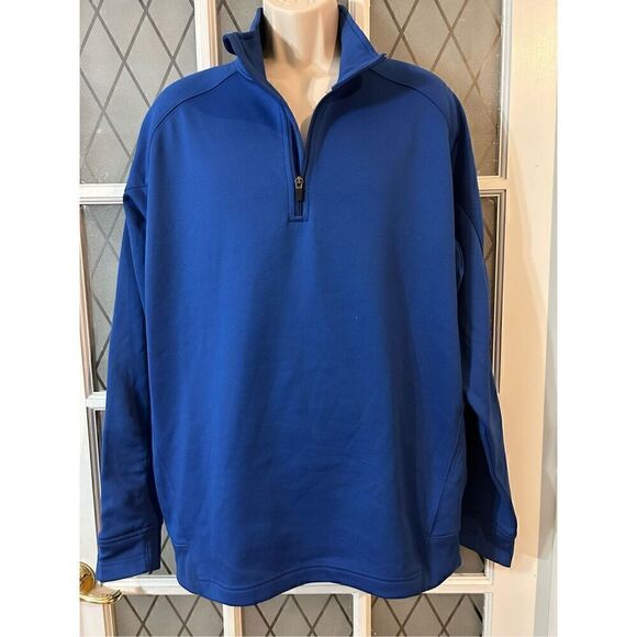 Sport-Tek Men’s Fleece 1/4-Zip Pullover Royal Blue Size XL - Picture 2 of 9